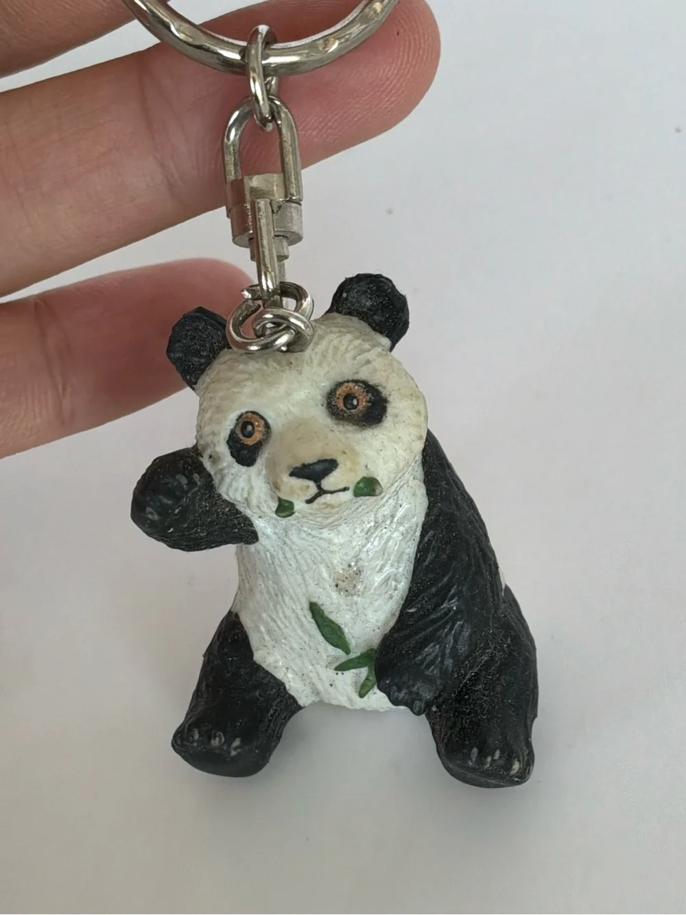 Panda Keychain Pet Accessory in Black and White